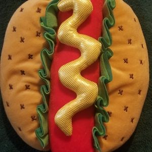 Hotdog costume with velcro